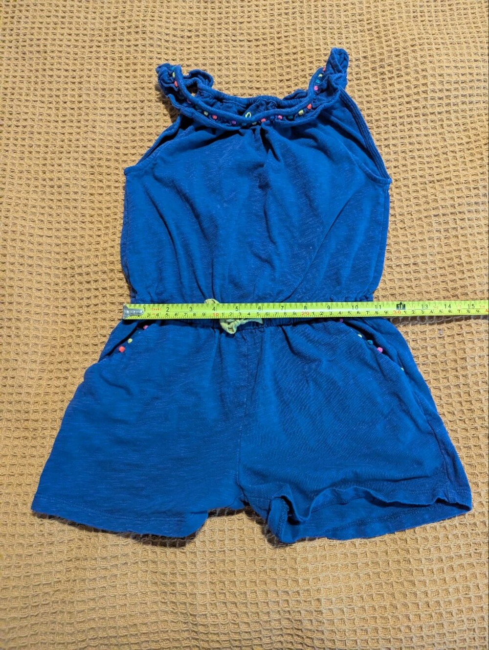 Boden Navy Blue Girls Romper, 6-7y